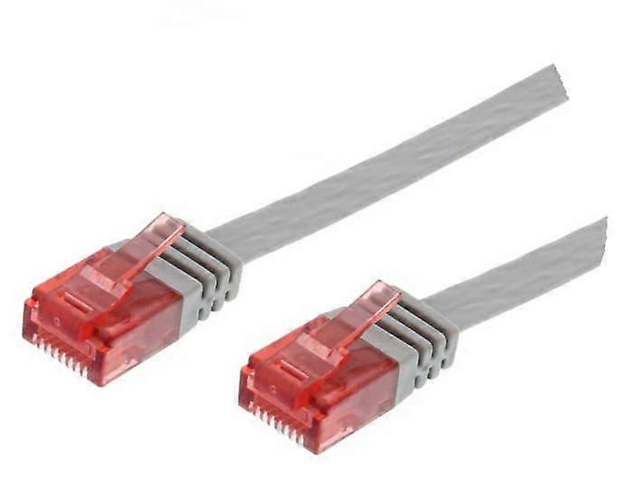 MicroConnect CAT6 U/UTP FLAT Network Cable 0.25m Grey