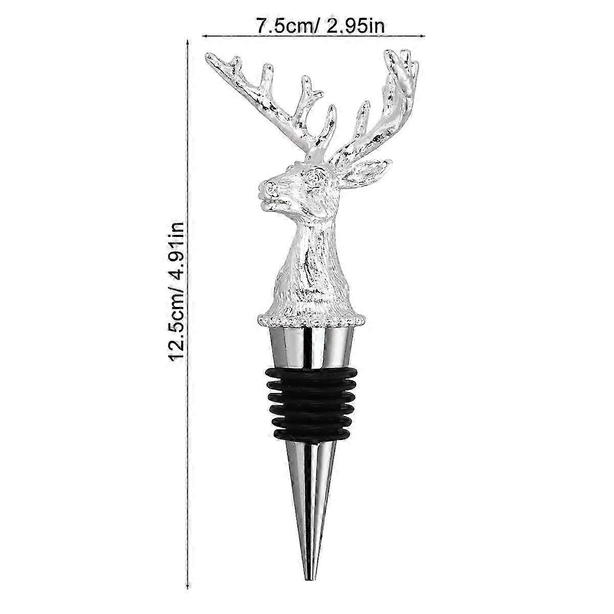 Deer Head Design for Use Silver Alloy Plug