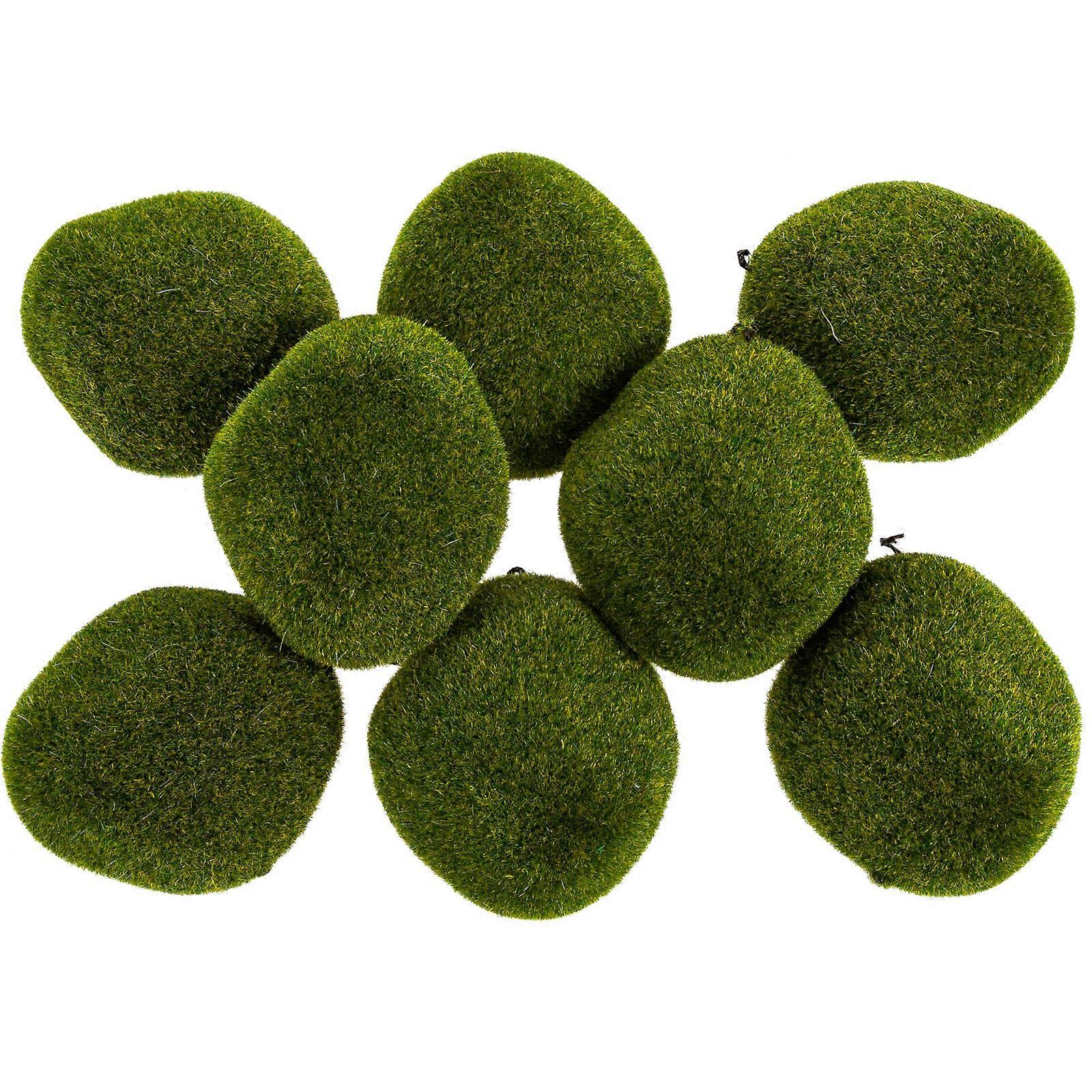 8Pcs Simulierte Moossteine Künstliche Moossteine Simulation Mooskugeln