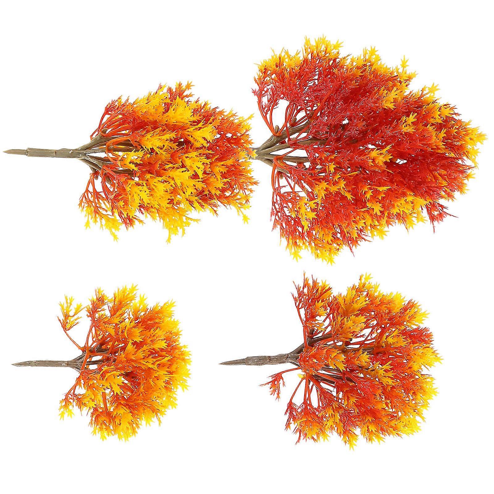 Garden Model Tree Maple Tree Model for Landscape 20Pcs Assorted Color Plastic