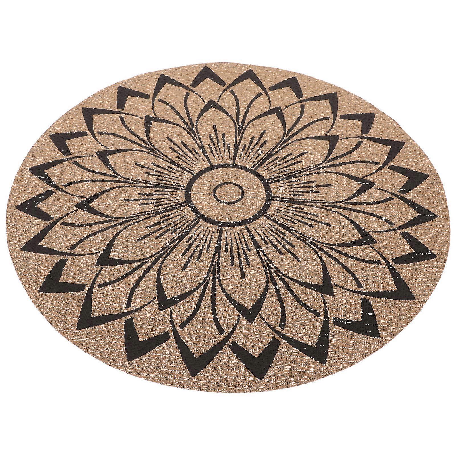 Decorative Coffee Table Mat Boho Round Cup Coasters for Home 2Pcs