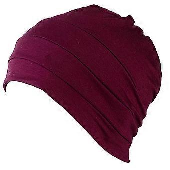 Soft Chemo Skullies Beanies compatible withWomen Cancer Patient Headwear Cap with Under Hat Casual Wrap in Light Pink