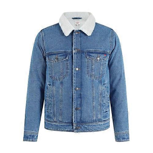 Lee Cooper Mens Borg Lined Denim Jacket