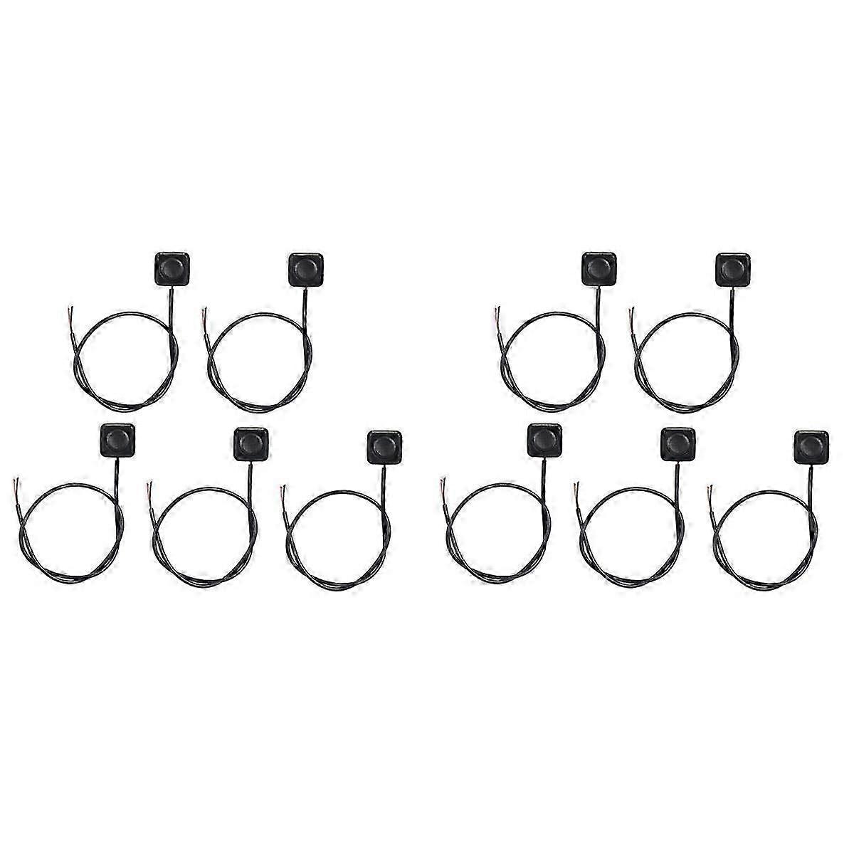 10Pcs Momentary Switch Momentary Push Button ON Off Switch 12V 24V Surface Mount Mini Button Switch