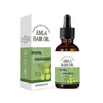 Amla hårolja, Amla olja för hårväxt, 100% naturlig Amla hårolja för starkt, långt och tjockt hår, stärker och ger näring åt hårbotten, anti håravfall, pro