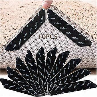 Rug Gripper,rug Tape,10pcs Anti Slip Rug Grips For Wooden Floors,rug Anti Slip Pads,anti Slip Rug Underlay,non Slip Rug Grip,washable / Reusable Rug S
