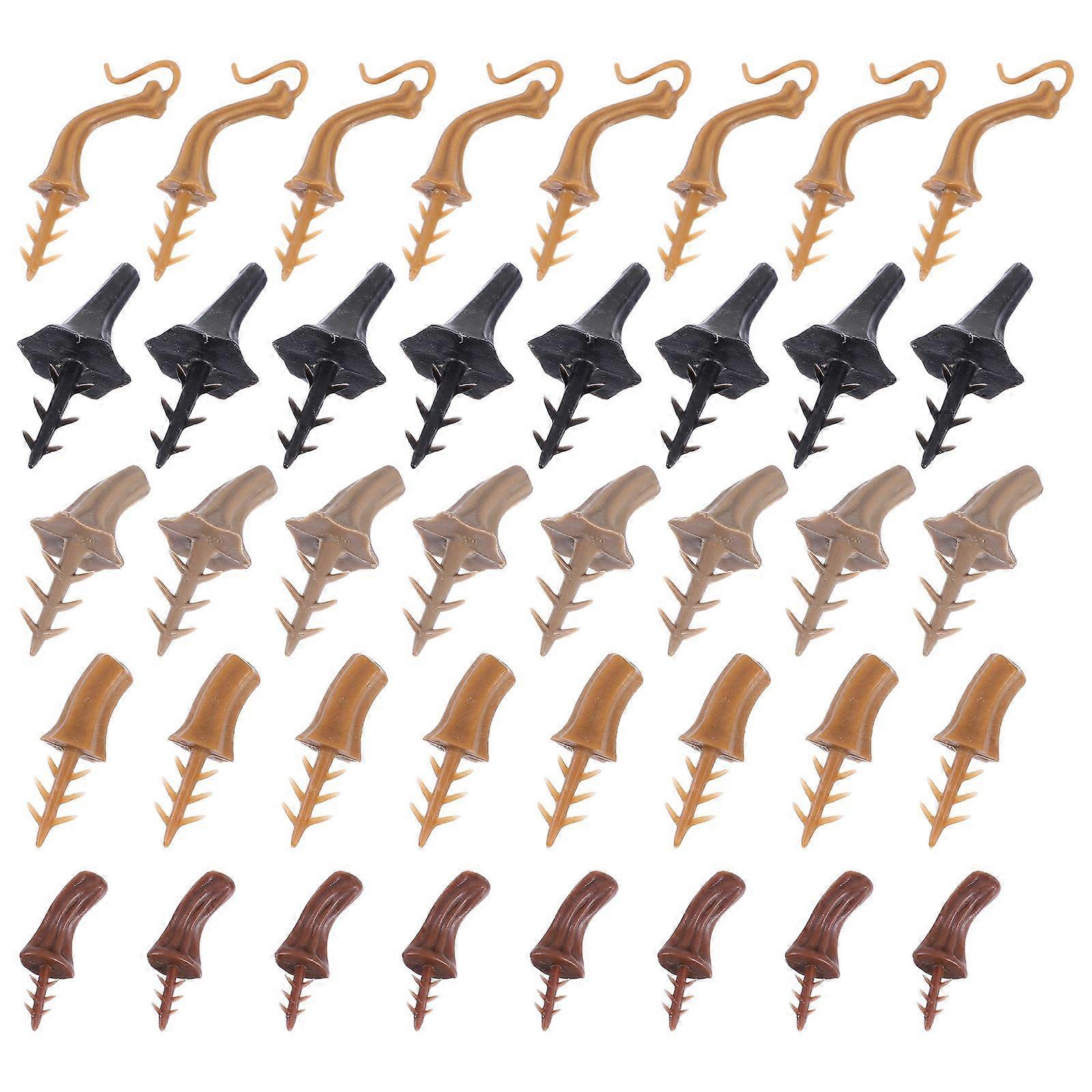 40pcs Pumpkin Stem Pumpkin DIY Handle Harvest Plastic Pumpkin Handle Accessory