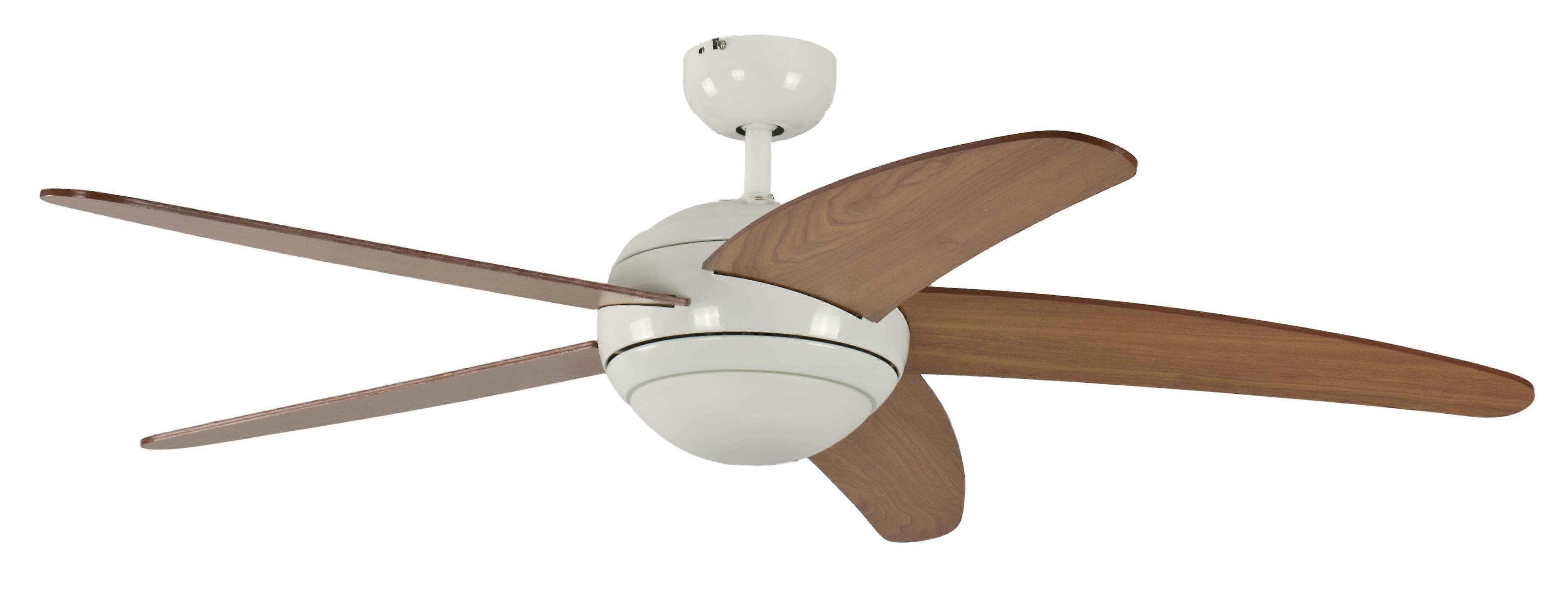 Ceiling fan Melton White / Maple with light