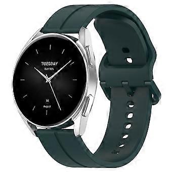 High-quality silicone watch strap, green, for Xiaomi Watch 2 Pro.
