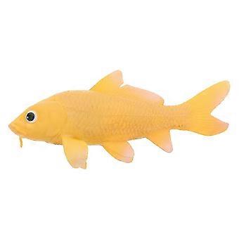 Yellow Fish Adornment Flower Spine Fish Model for Decor 1Pcs Desktop Ornament