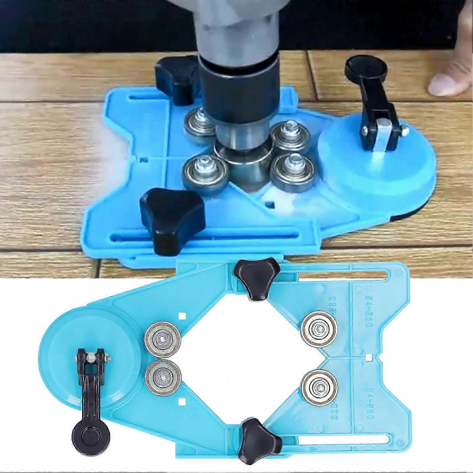 Ceramic Tile Punching Locator Drill Guide Adjustable 4-83mm Clamp