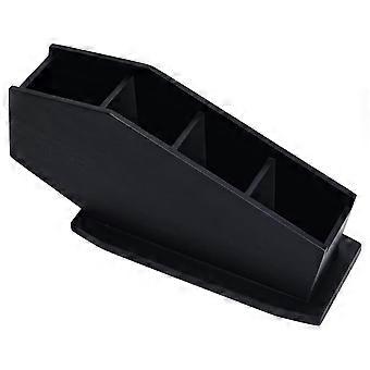 Gothic Makeup Brush Holder - Durable Wooden Coffin Design for Organized Vanity Storage