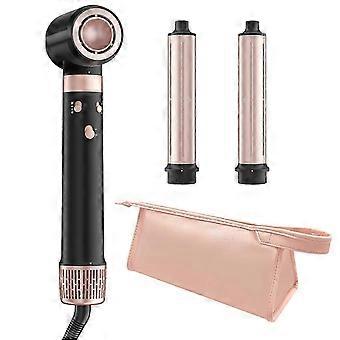 Triple-Function Hot Hair Styler: High-Speed Dryer & Long Barrel Air Styler, Dual Voltage, European Styling Tools, Fast Drying
