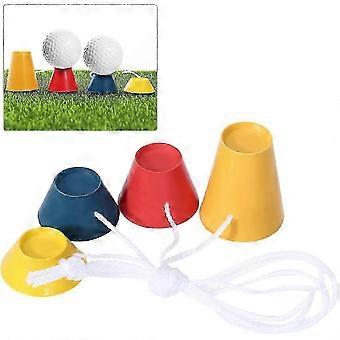 4 pieces plastic golf tees with different heights compatible with frosty days compatible with practice driving range mat