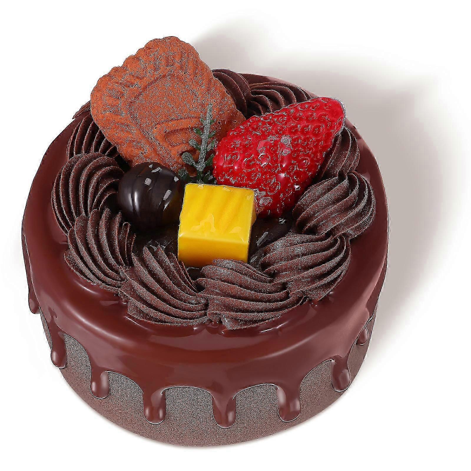 Chocolate Simulation Cake Models for Decoration Made from PVC