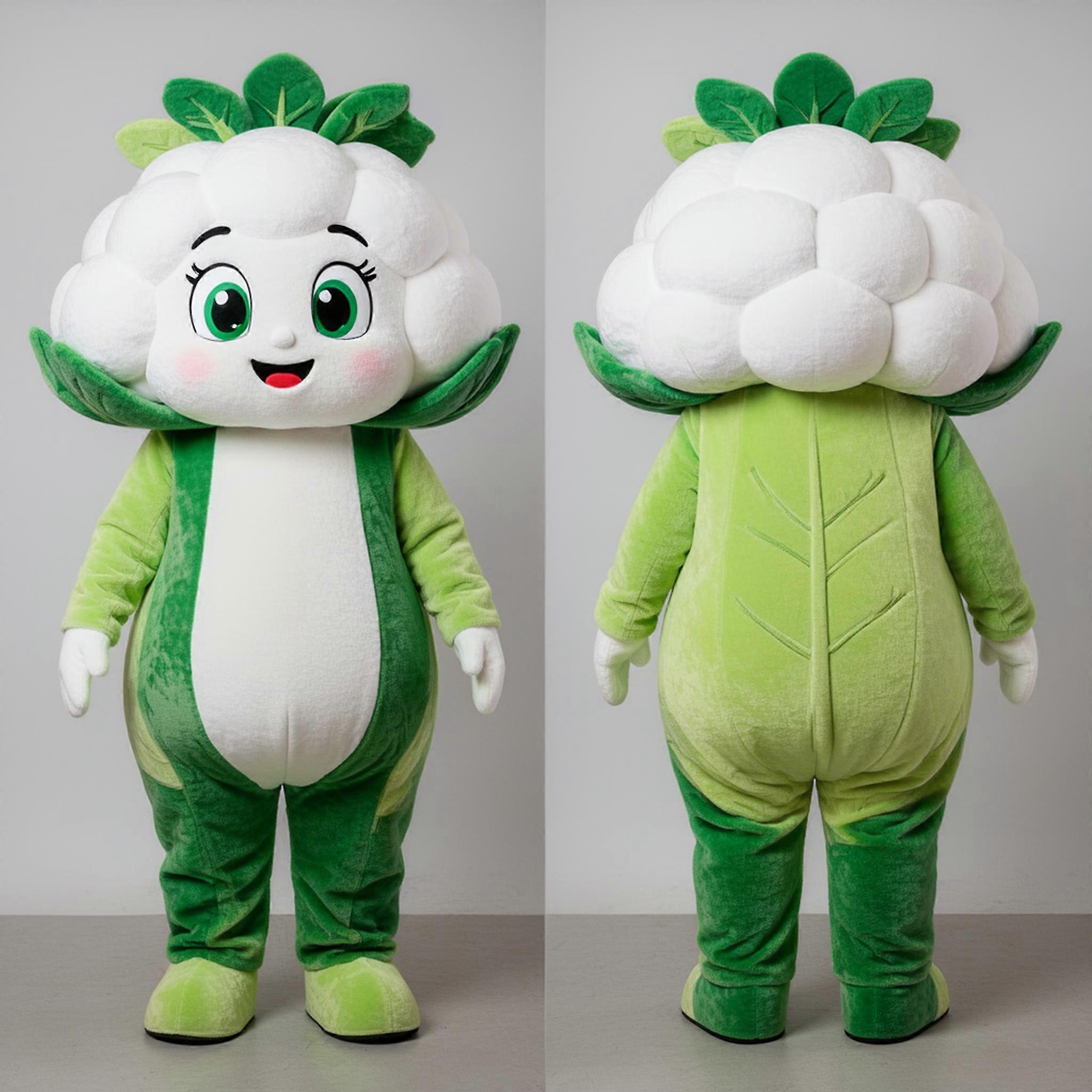 MASTICOT Creamy White Fluffy Cauliflower Mascot