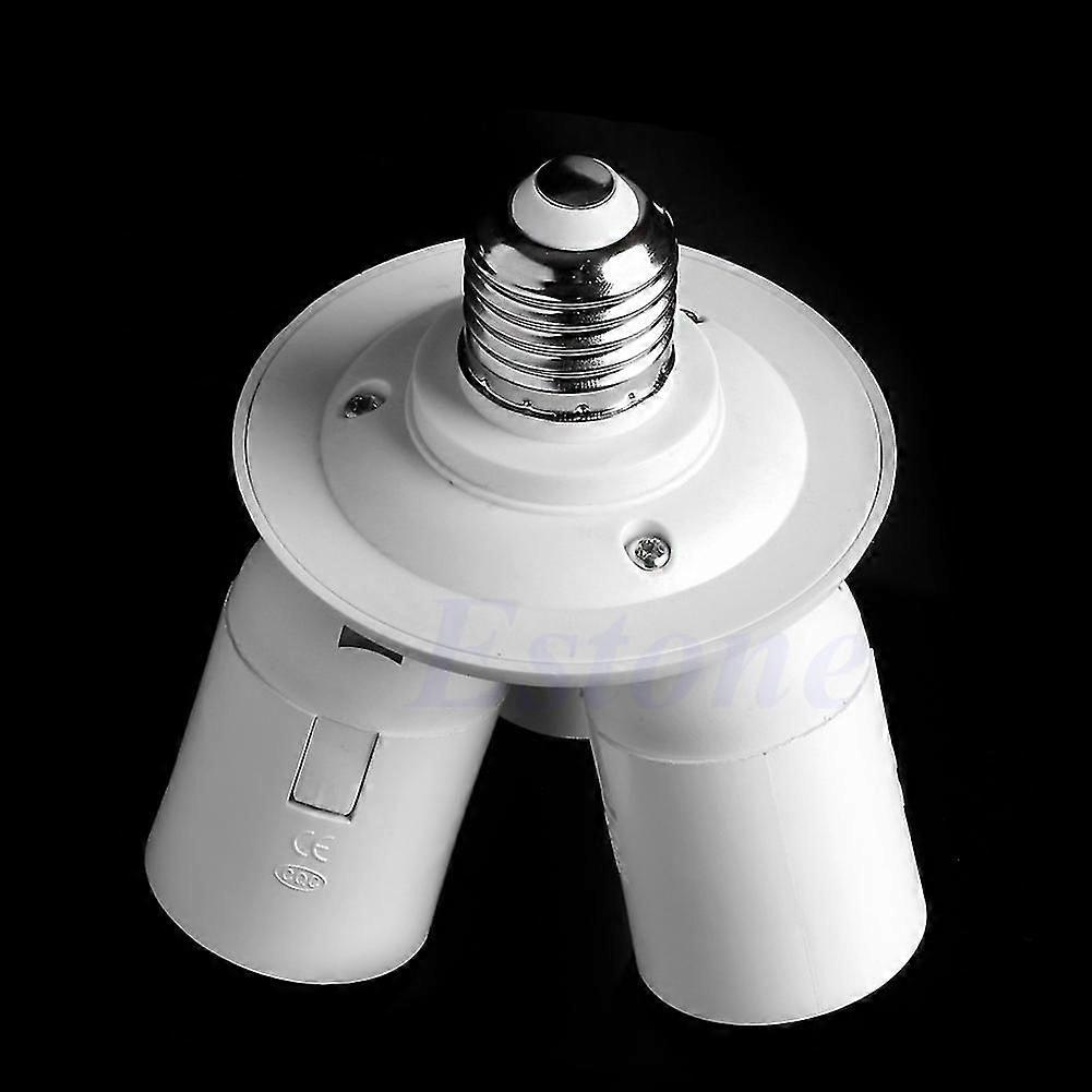 3 In 1 E27 Base Led Light Lamp Bulb Adapter Holder Socket Splitter For Softbox