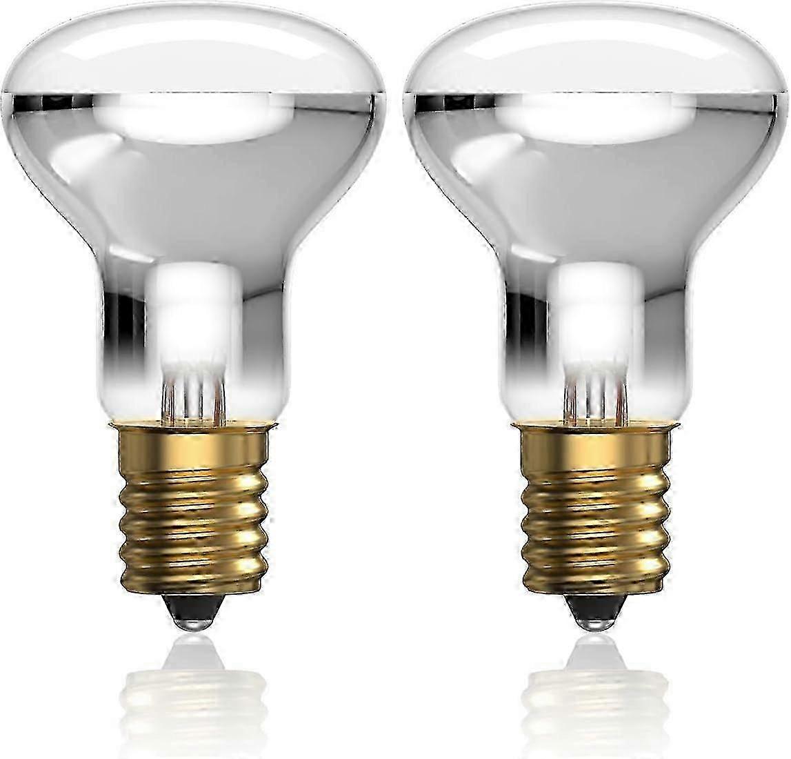 E17 Lava Lamp Bulbs, Dimmable Warm White, 2-Pack