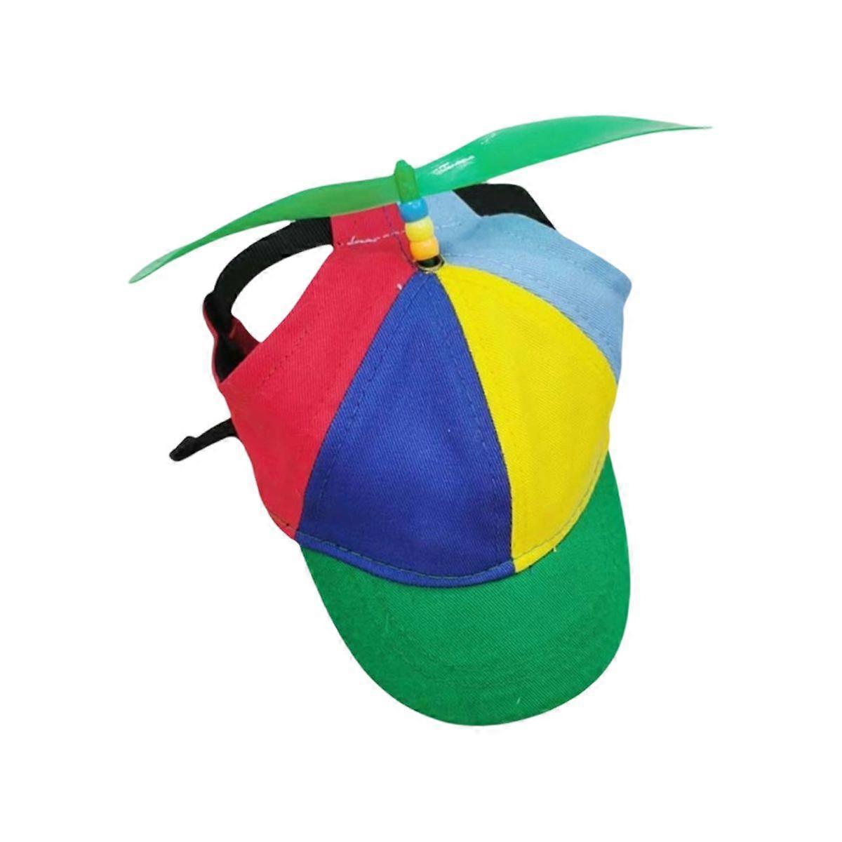 Breathable Cotton Pet Propeller Hat with Adjustable Strap
