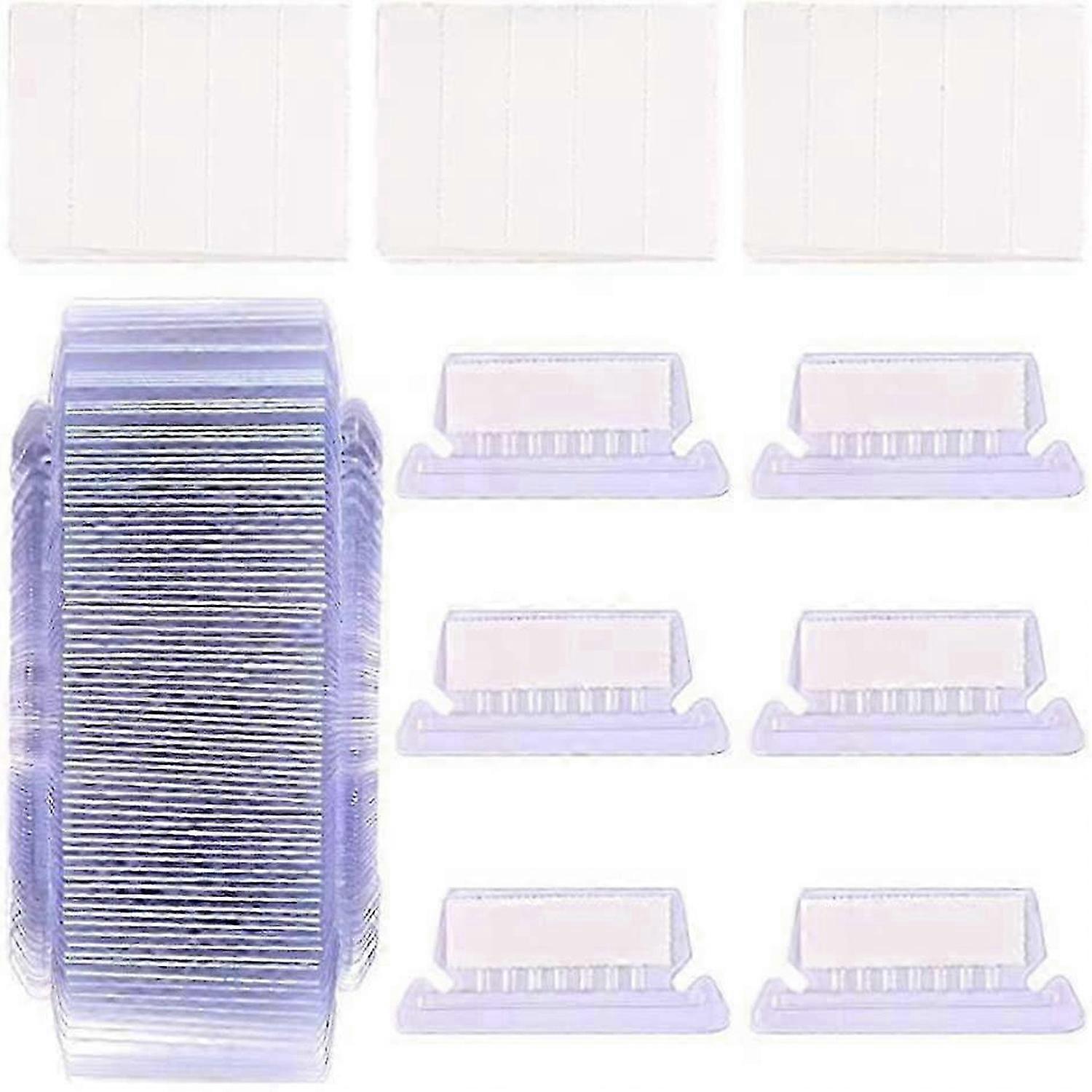 50 Pack Hanging Folder Quick Identification Tabs and Inserts, Easy to Read, PVC