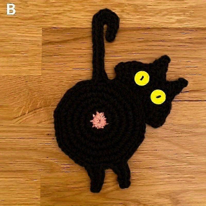 Easy-Clean Funny Cat Table Coaster