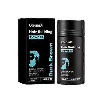 2pcs Dark Brown Fluffy Hairline Powder with Silica, Fine Even Fitting Formula, Visually Plump Coverage for Temples and Sparse Hair