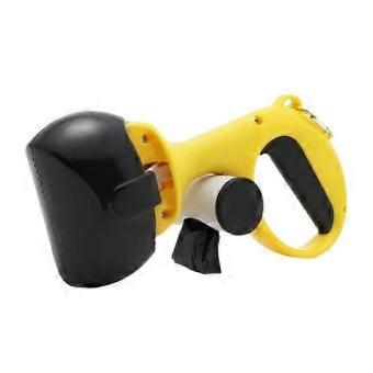 Long Handle Dog Feces Shovel in Black, Durable Plastic Pet Waste Scoop for Camping, Hiking, Fishing and Hunting
