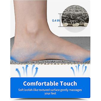 Antislip Loofah Douchemat voor Binnen Douche Grote PVC Bad Tray Mat Sneldrogende Holle Badkamer Vloermat 40x60cm