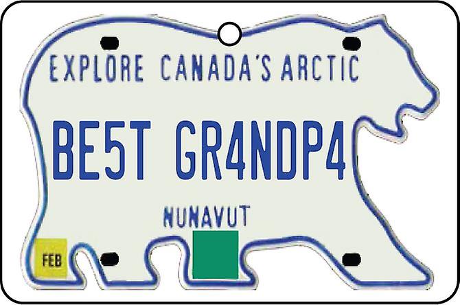 NUNAVUT - Best Grandpa License Plate Car Air Freshener