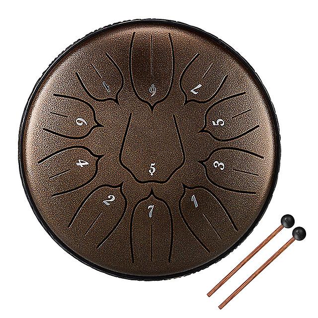 Steel Tongue Drum Mini Hand Pan Drums With Drumsticks Percussion Musical Instrument For Relaxation Yoga Practice