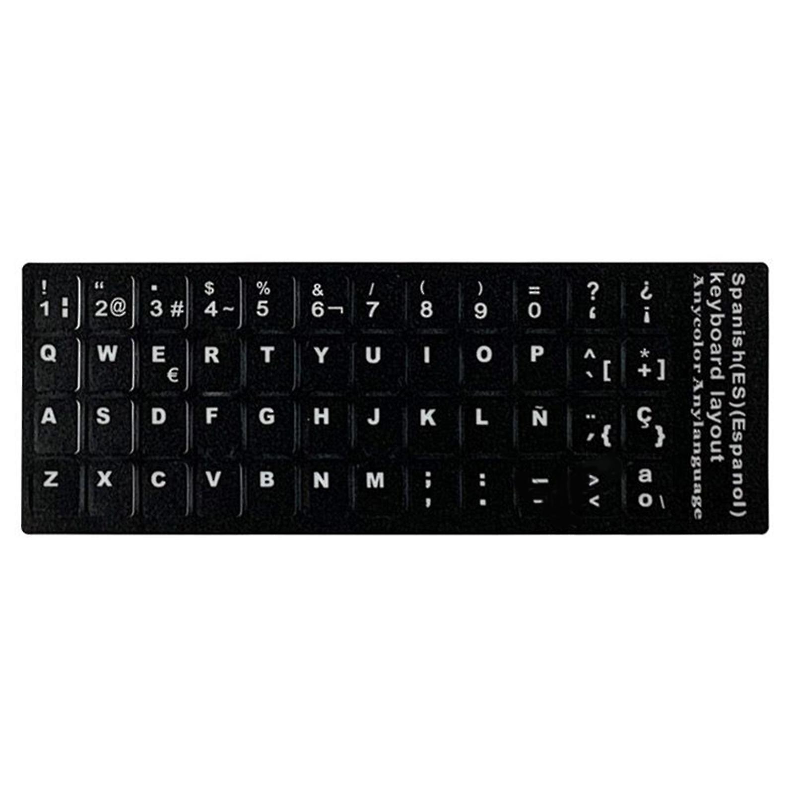 Keypad Decal Spanish Language Keyboard Cover for PC Laptop Tablet Computer