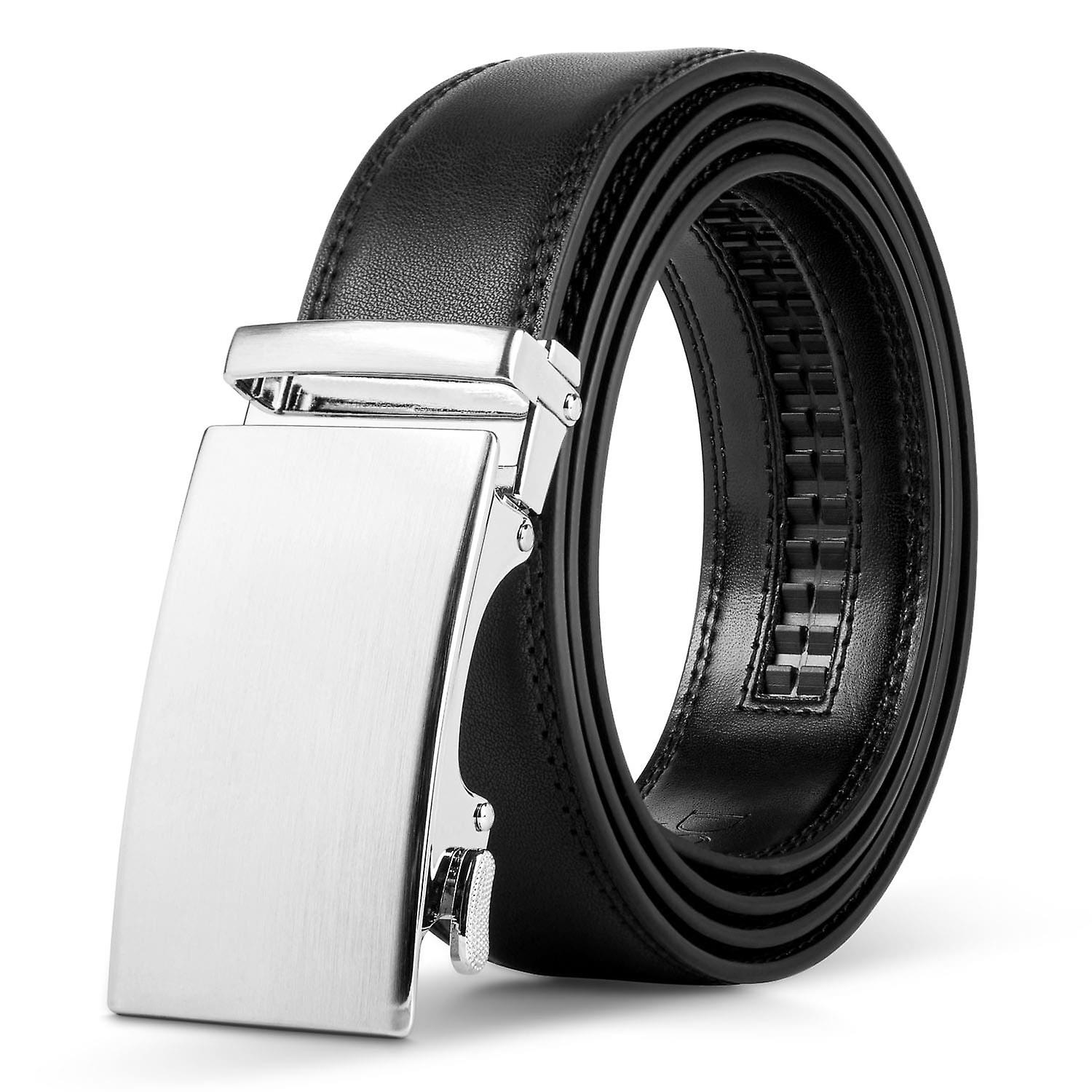 Schwarzes Leder Auto Gürtel Geschenkbox Set