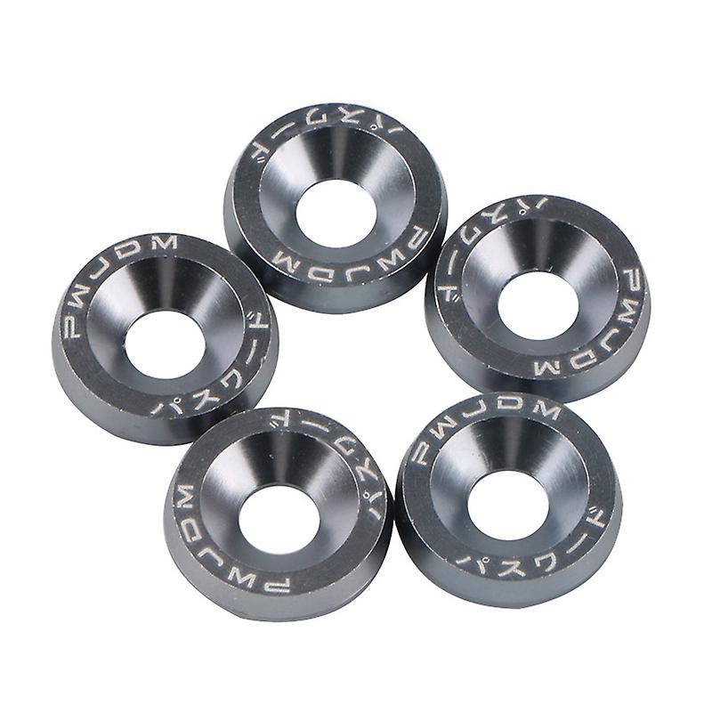 10x M6 Jdm Billet Aluminum Fender/bumper Washer/bolt Engine Bay Dress Up Kit