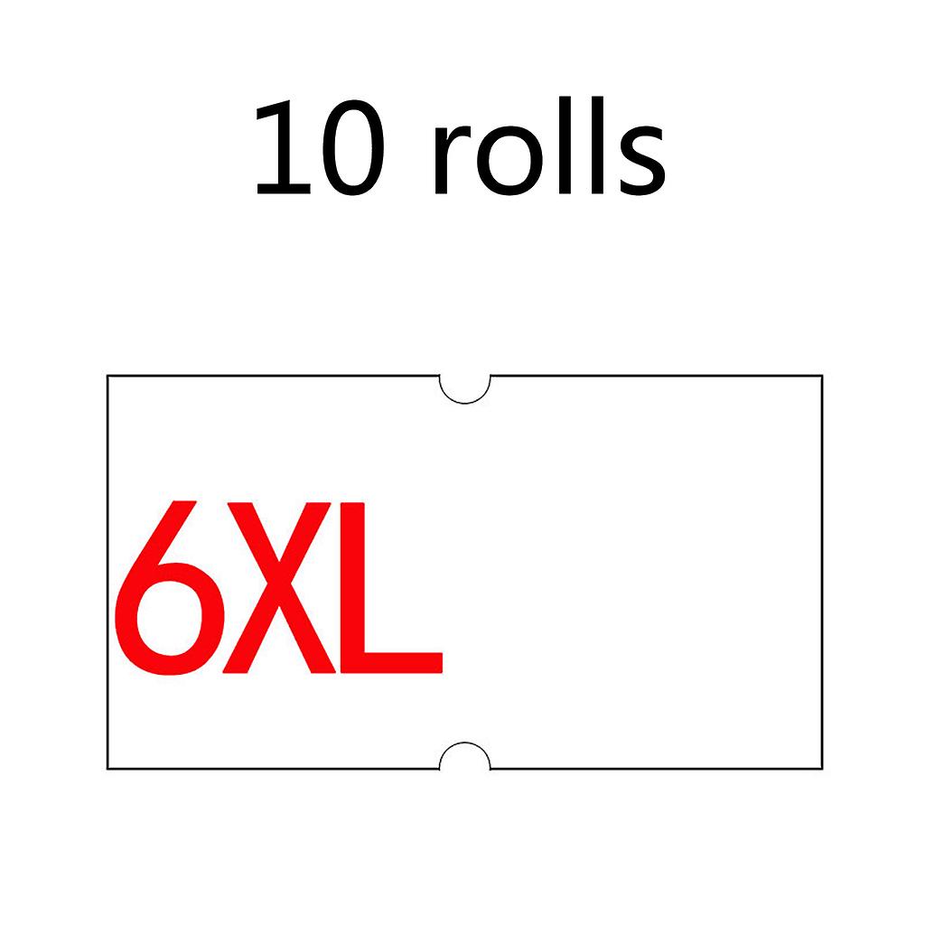 10 Label Price Tag Rolls  Color Single Row Price Label Tag Price Tag Paper