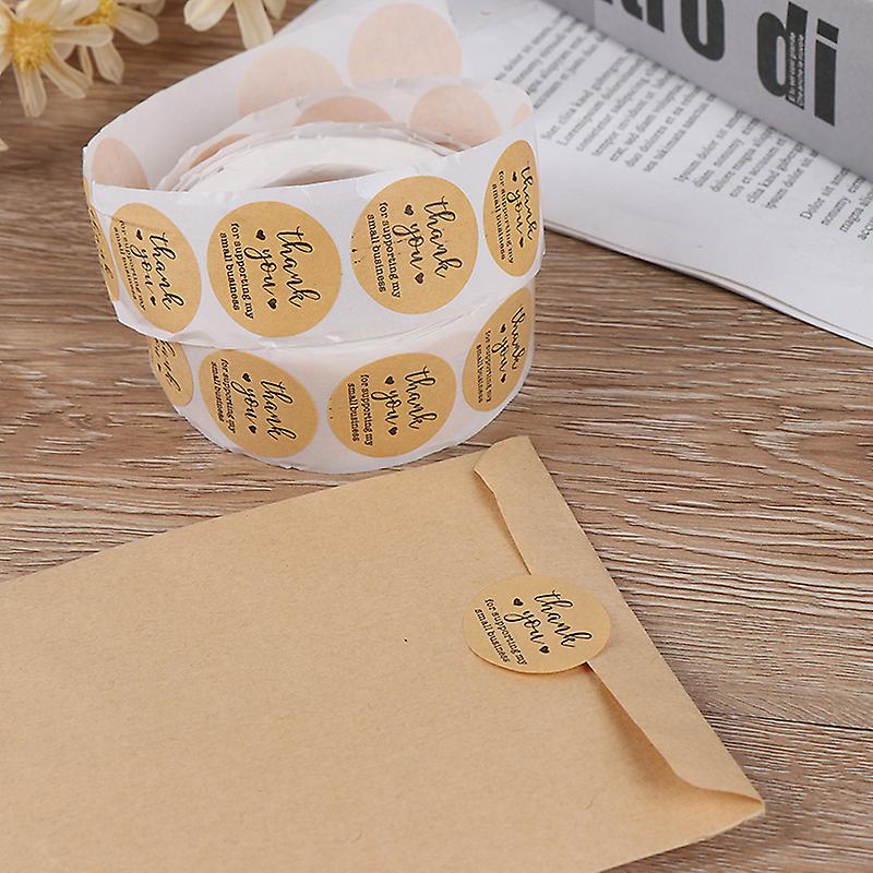 Kraft Paper Thank You For Supporting My Small Business Stickers Label Sticker