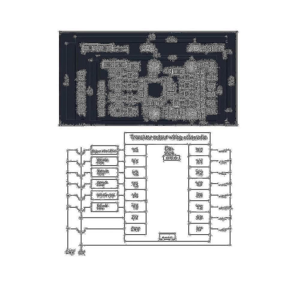 Fx1n-10mt Industrial Control Board+usb-ttl Cable Module Analog Input / Output With Guide Rail Delay