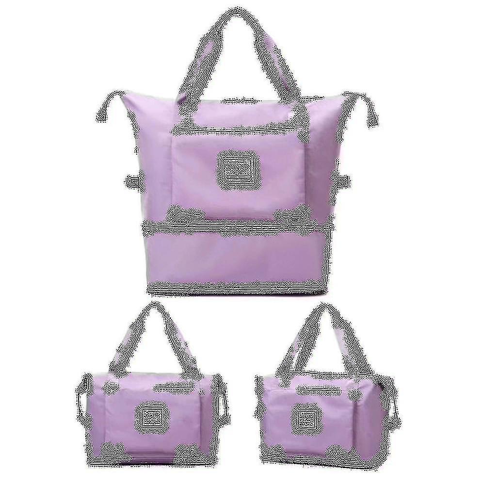 Foldable Large Capacity Travel Duffel Bag Polyester Scratch-proof Tote Gym Bag For Daily Life