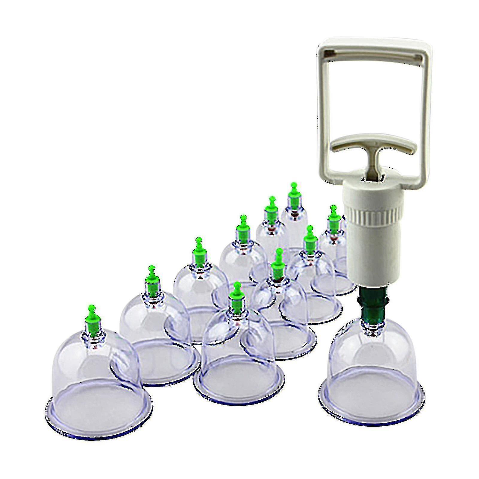 Cupping Set Professional Chinese Acupoint Cupping Massage Set 12 Cups