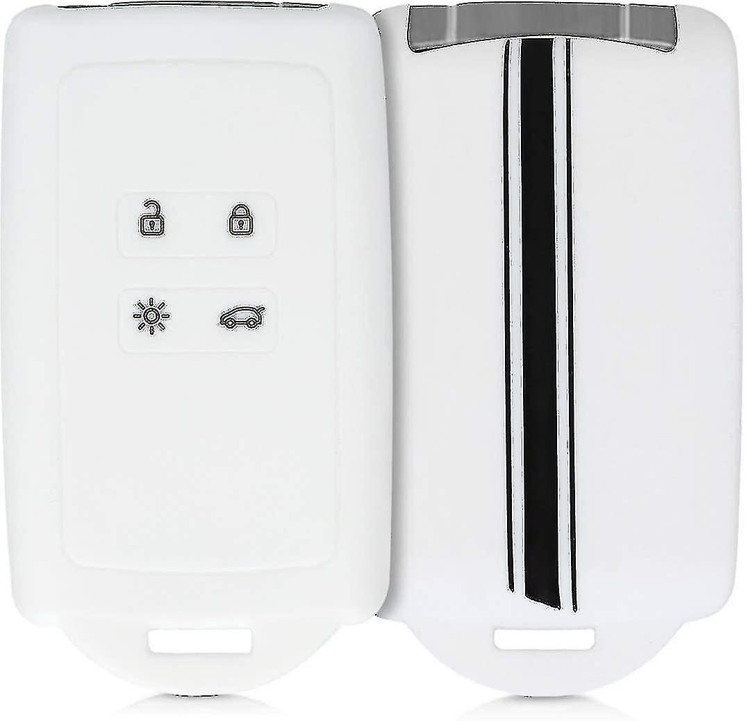 Auto-Schlüssel-Zubehör kompatibel mit Renault Smart Key 4-Tasten (keyless Go Only) - Weiche Silikonhülle mit Schlüsselbundspitze - Night Mountain S...