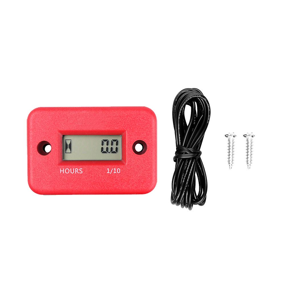 Digital Engine Tach Hour Meter Inductive Lcd Display Timer Ip68 Waterproof  For Petrol Engine Hour Counter Vl03