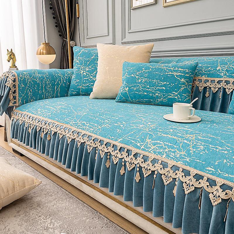 Jacquard Chenille Sofa Cushion Four Seasons Universal Seat Cushion Non-Slip Living Room Sofa Cover Backrest Armrest Decoration