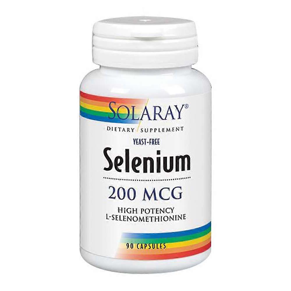 Solaray Selenium,200 mcg ,100 Caps (Pack of 1)