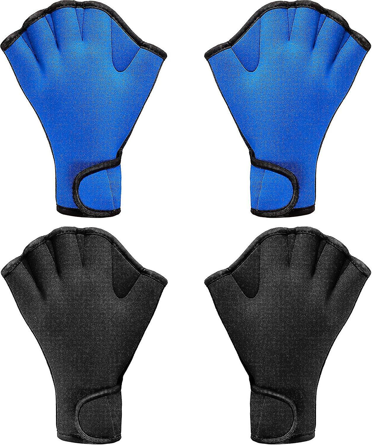 2er-Pack Schwimmhandschuhe Wasserschwimm-Trainingshandschuhe Neopren-Handschuhe Schwimm-Fitness-Wasserdichte Trainingshandschuhe Schwimm-Tauchgurt-Handschlaufe, Siz