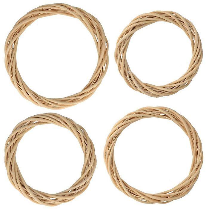 4 wicker crowns Ø 15 to 30 cm