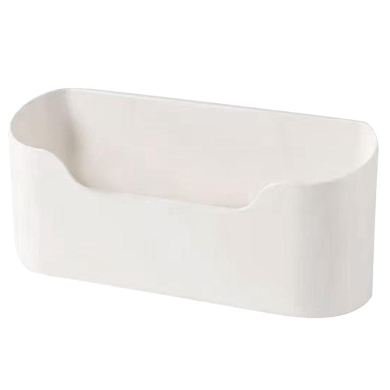 Wall Storage Box Self-Adhesive Storage Box Sturdy Organizer for Doors Walls Refrigerators