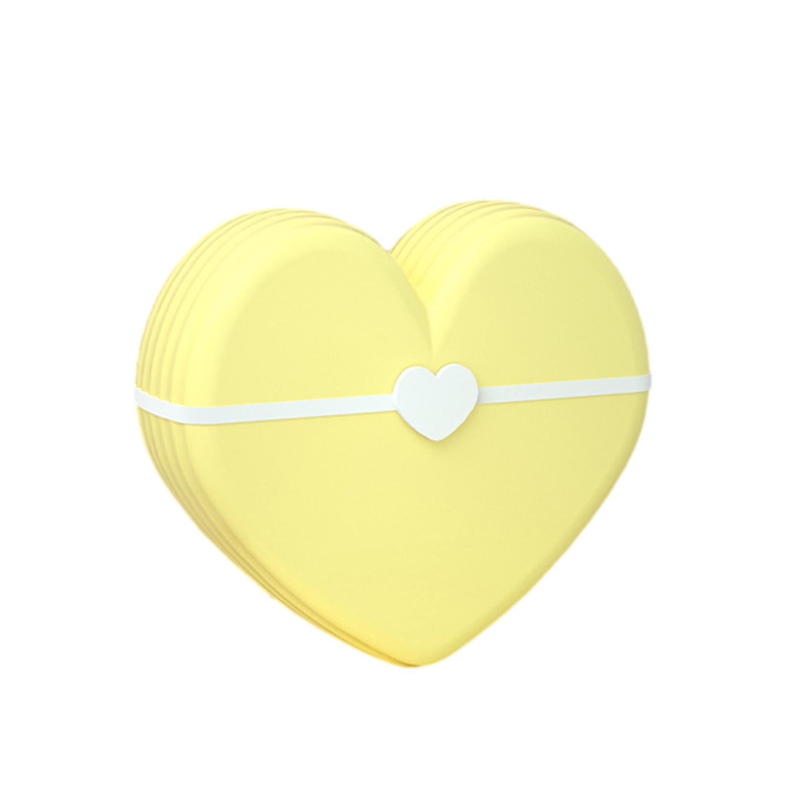 Mini Heart-Shaped Lint Roller with Double Head Tearable Sticky-Hair Ball Tool for Living Room Sofa Pillow