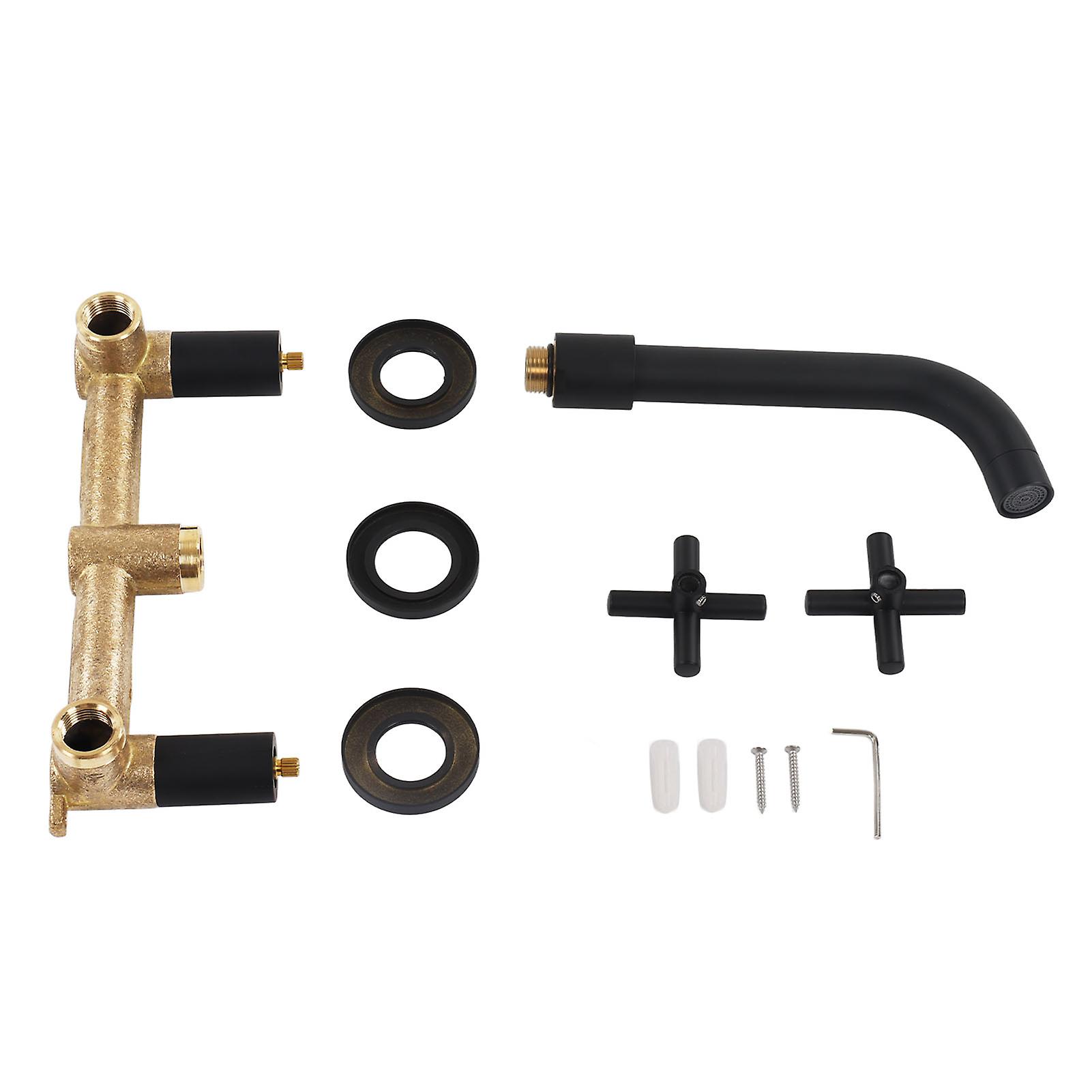 Wall-Mounted Bathroom Faucet with Mixer Spout (G1/2 Threads)