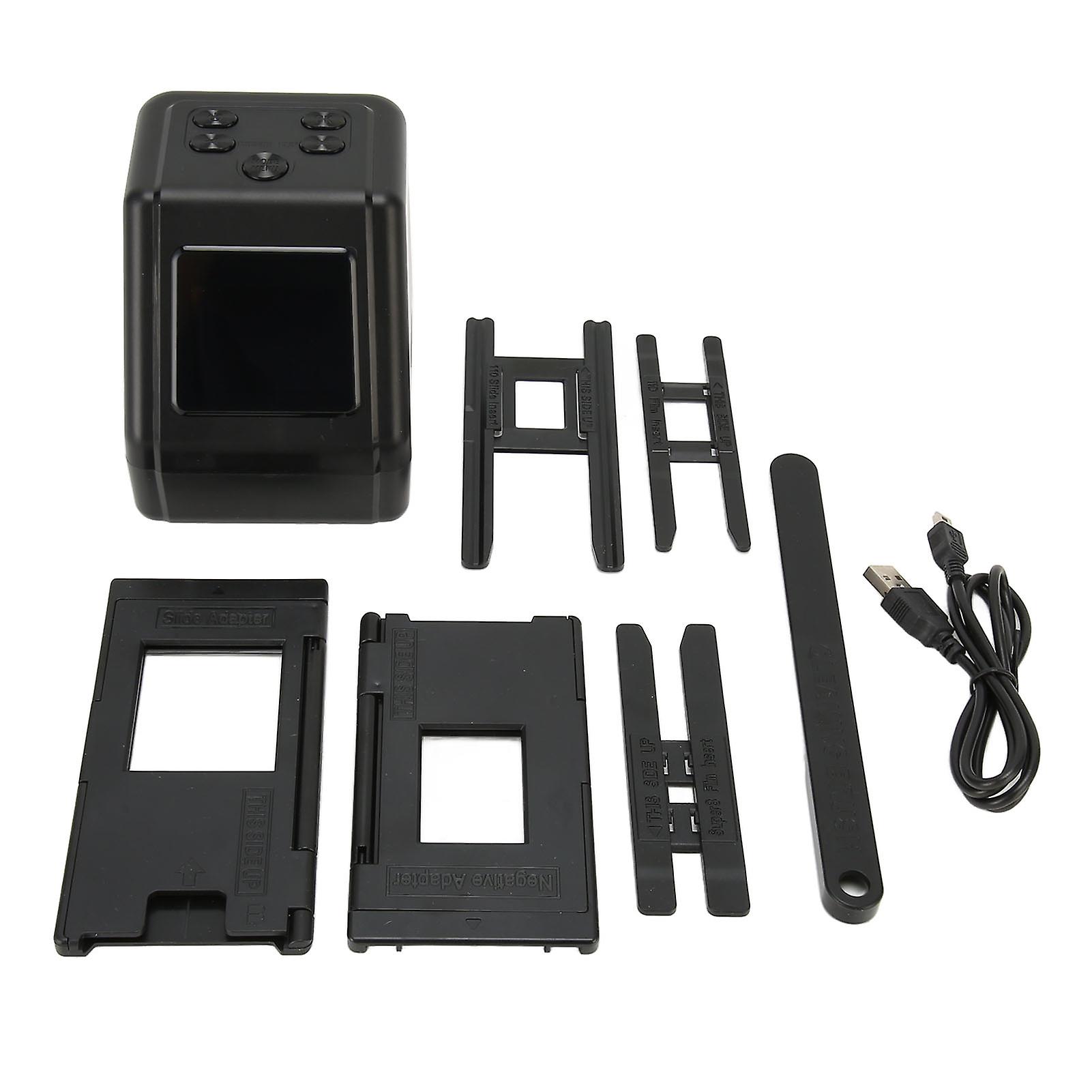 Film Slide Scanner, Converts 135, 126, 110 Films & Slides to Negatives, Color, Black & White, 22MP JPG Photos with 2 inch LCD Screen