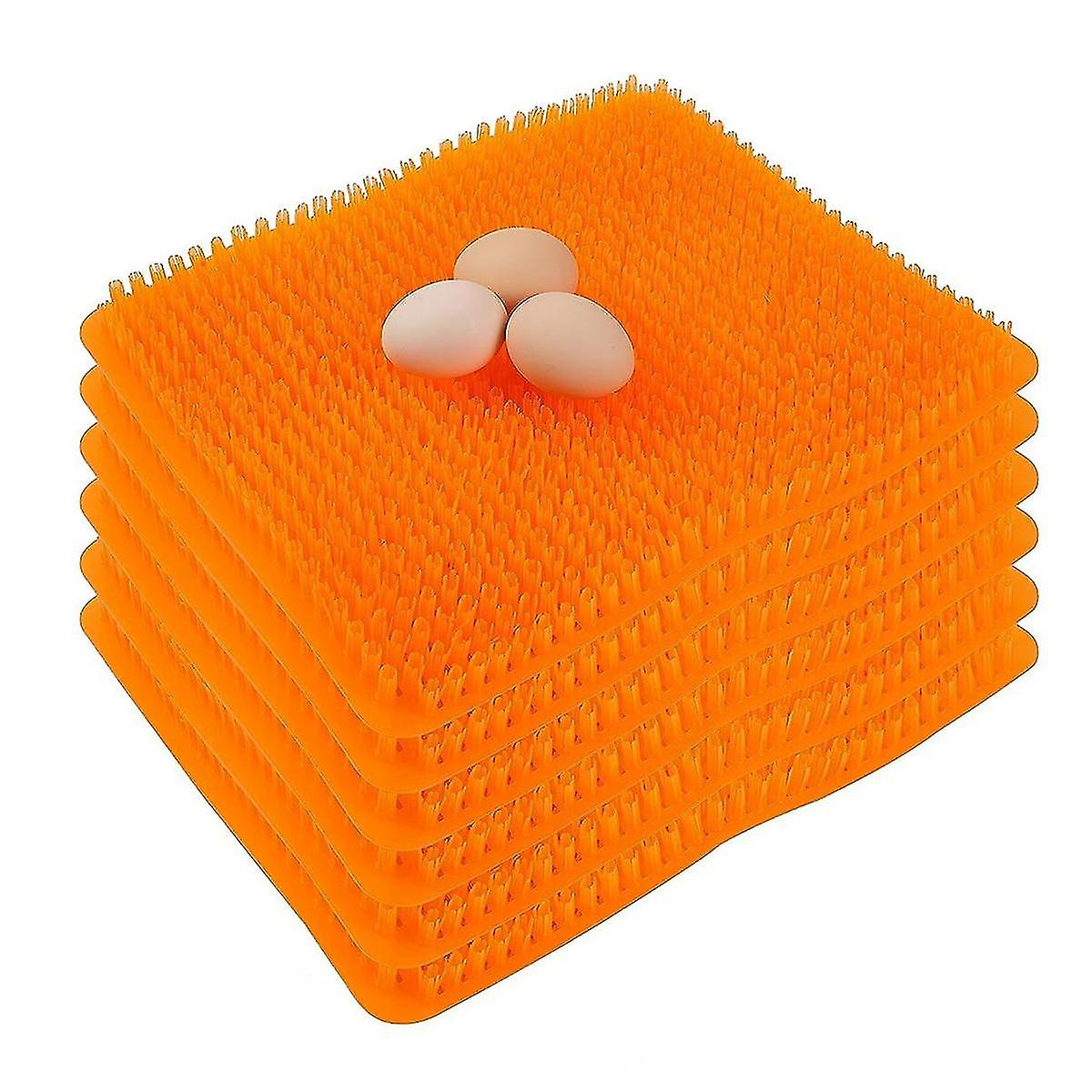 Chicken Nesting Pads, Washable Nesting Box Pads For Chickens, Reusable Nesting Pads For Chicken Coop, 6 Pcs (orange)