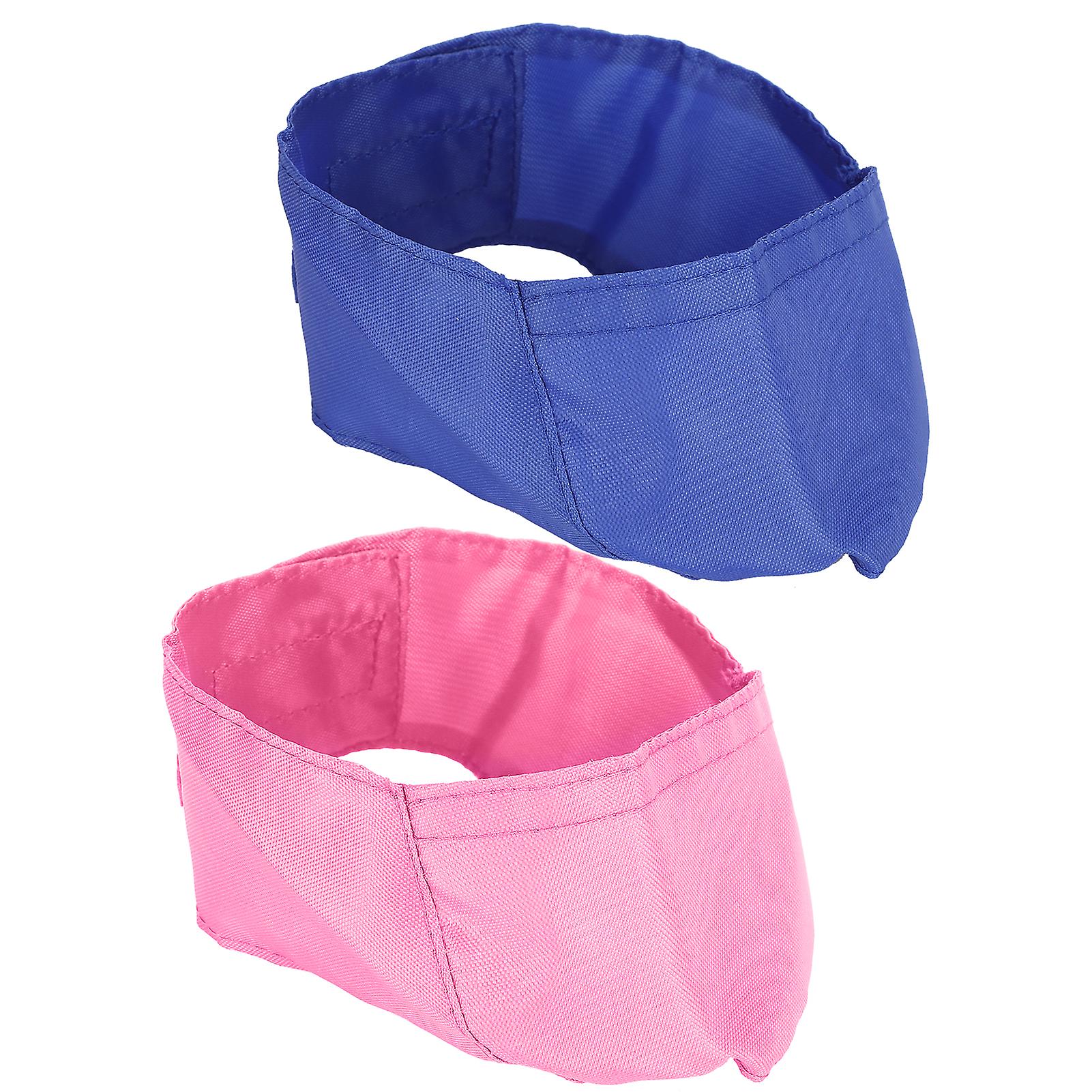 Cat Muzzle, Breathable Nylon Pet Face Mask for Washing Cat Grooming Supplies (Blue Pink S)